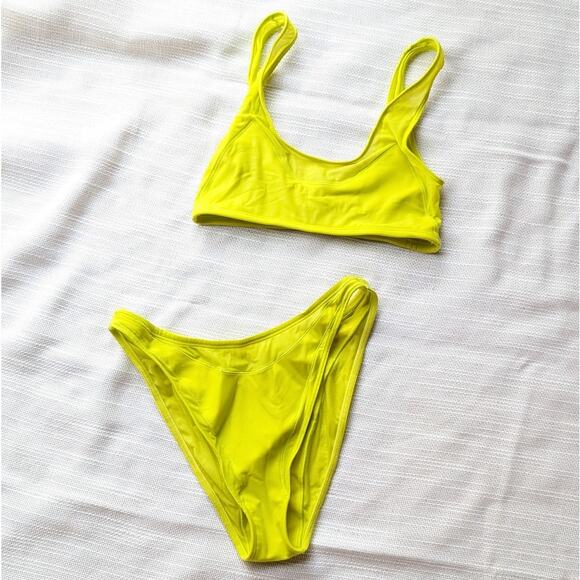 Adam Selman Sport Waves Bikini Bottom and Top Bikini Set, size S - Picture 2 of 10